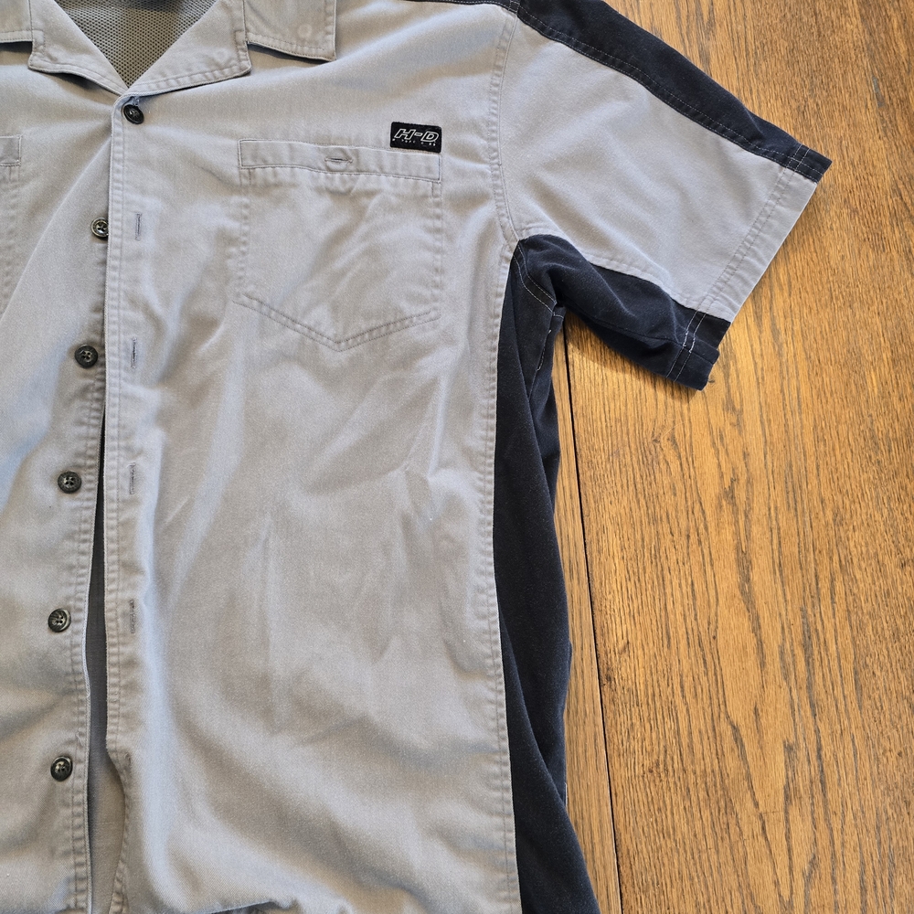 Harley-Davidson Vented Garage Shirt Short Sleeve Button-Up Men’s XL - Picture 3 of 8